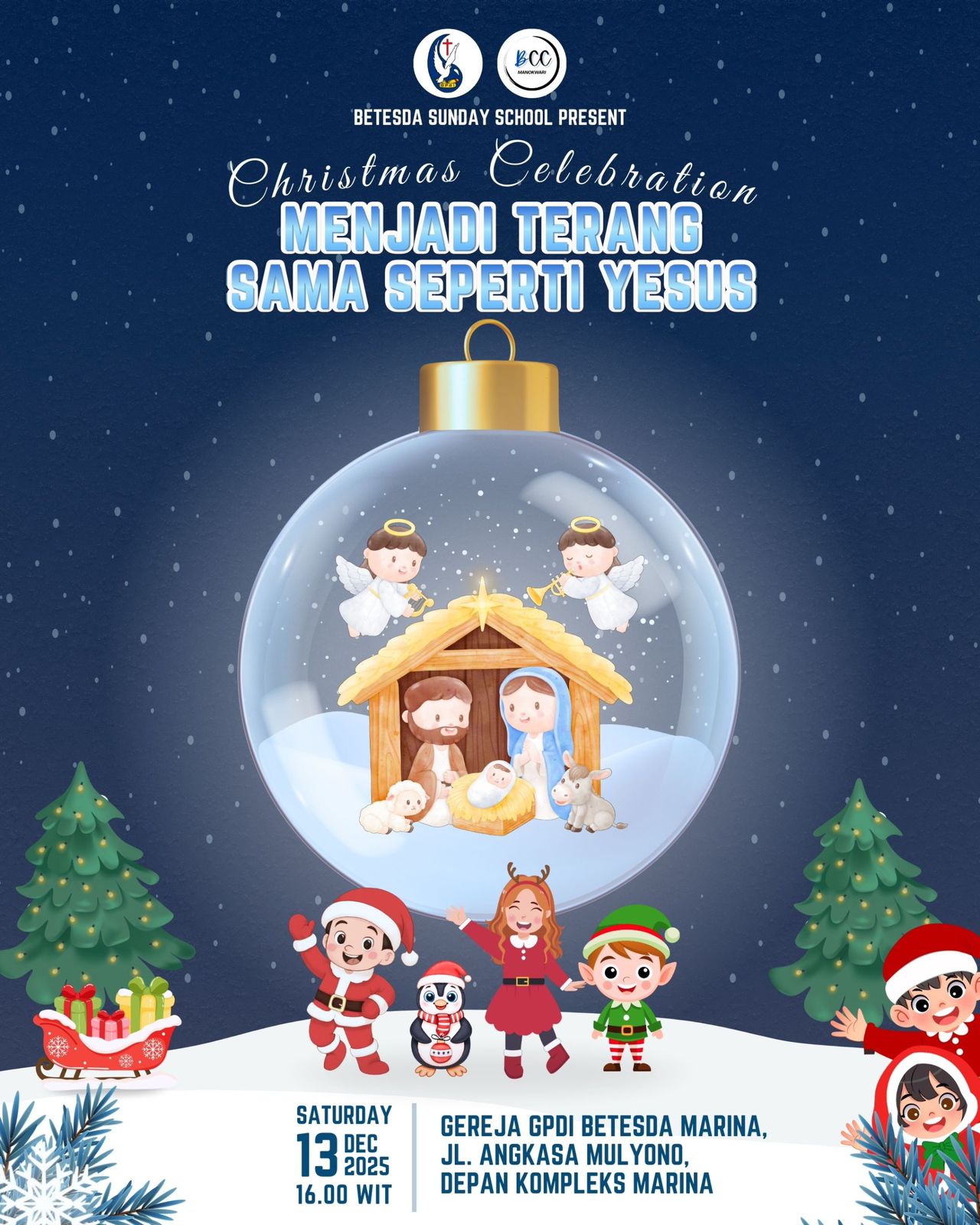 Acara Natal Sekolah Minggu GPdI Betesda 13/12/2025